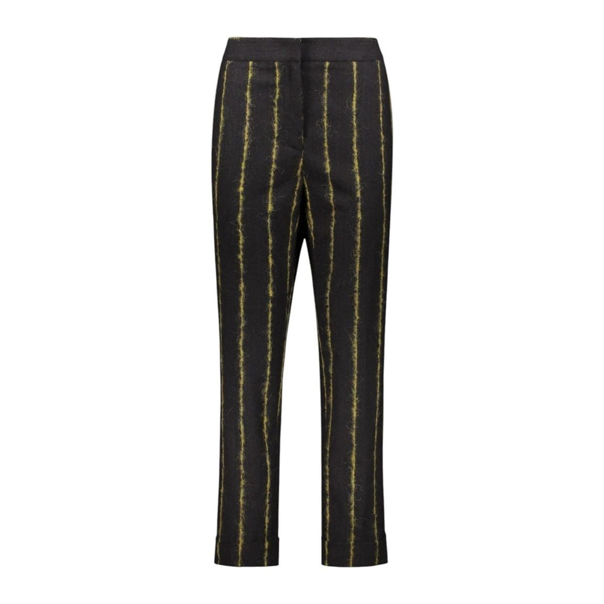 Wool mohair striped trouser