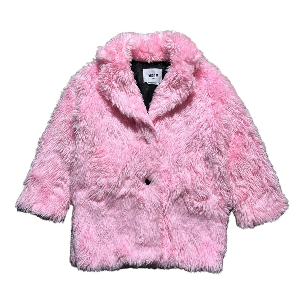 Faux fur plush coat