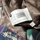 2006 rebirth to tabura rasa Rebuild patchwork flannel hoodie