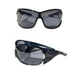 Vintage ribbon shield sunglasses