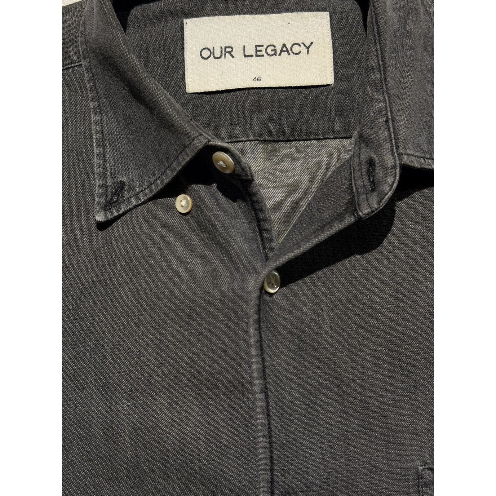 Classic button denim shirt