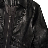 Harness Leather trench coat