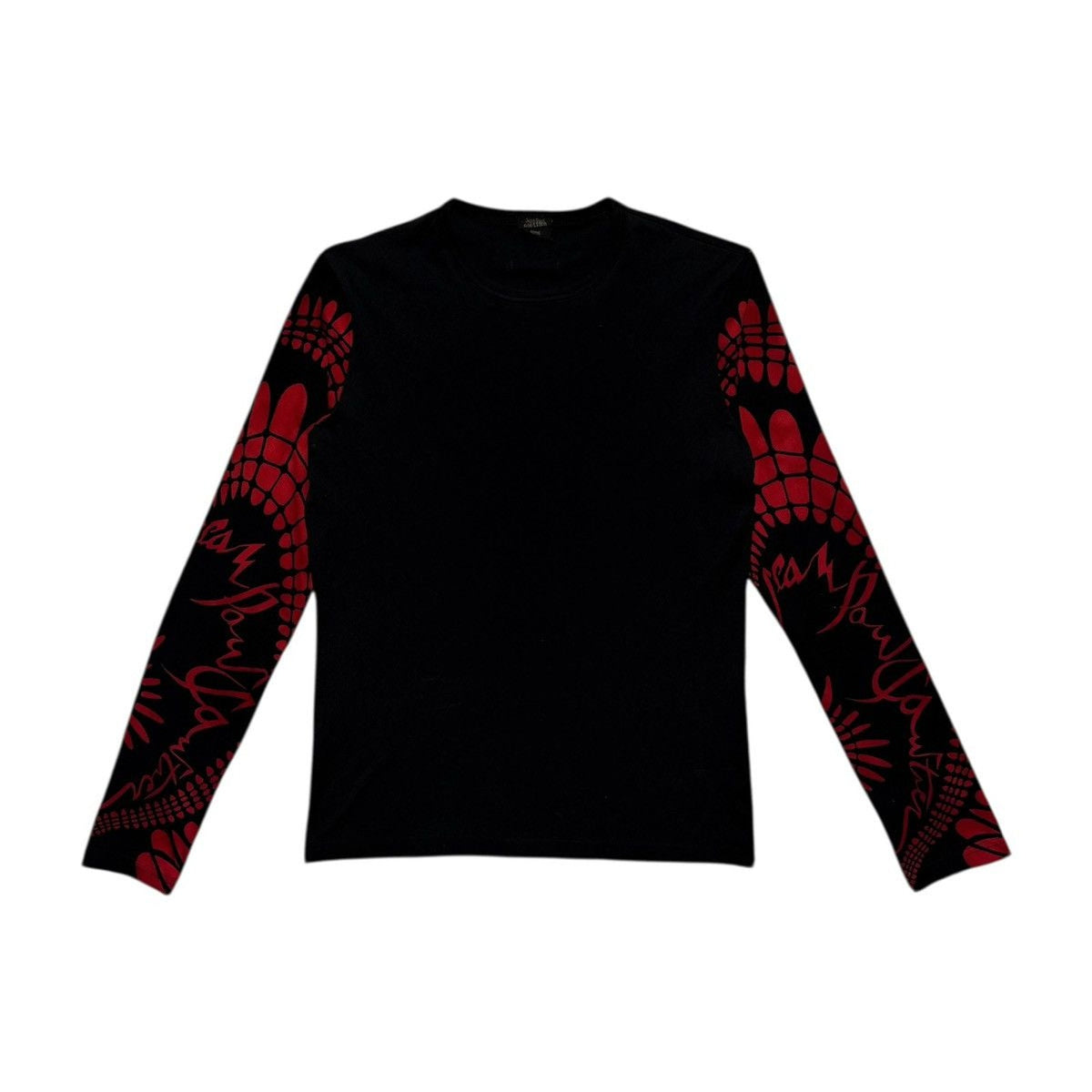 Script Long sleeve stretch top