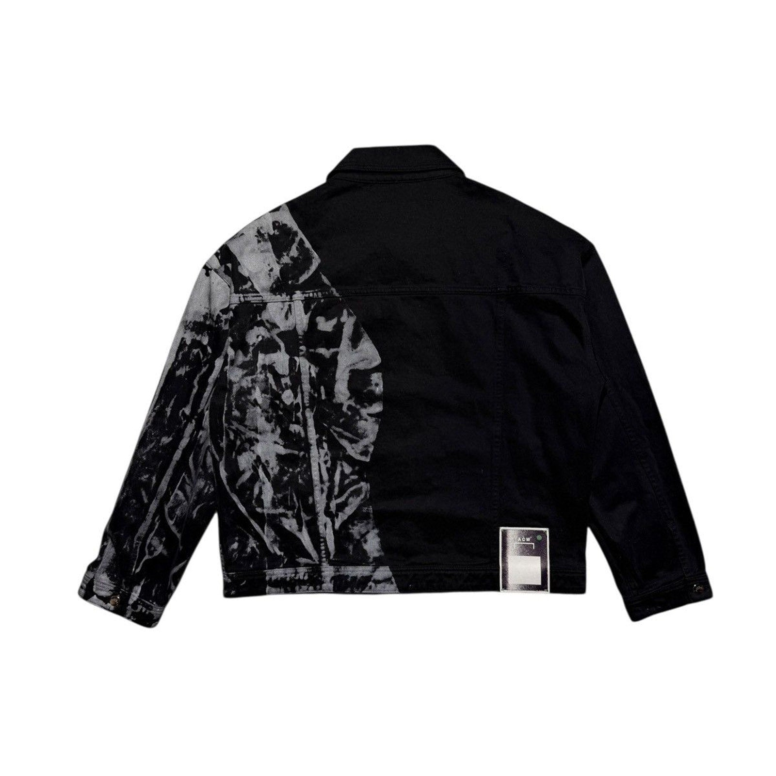 Dyed split denim jacket