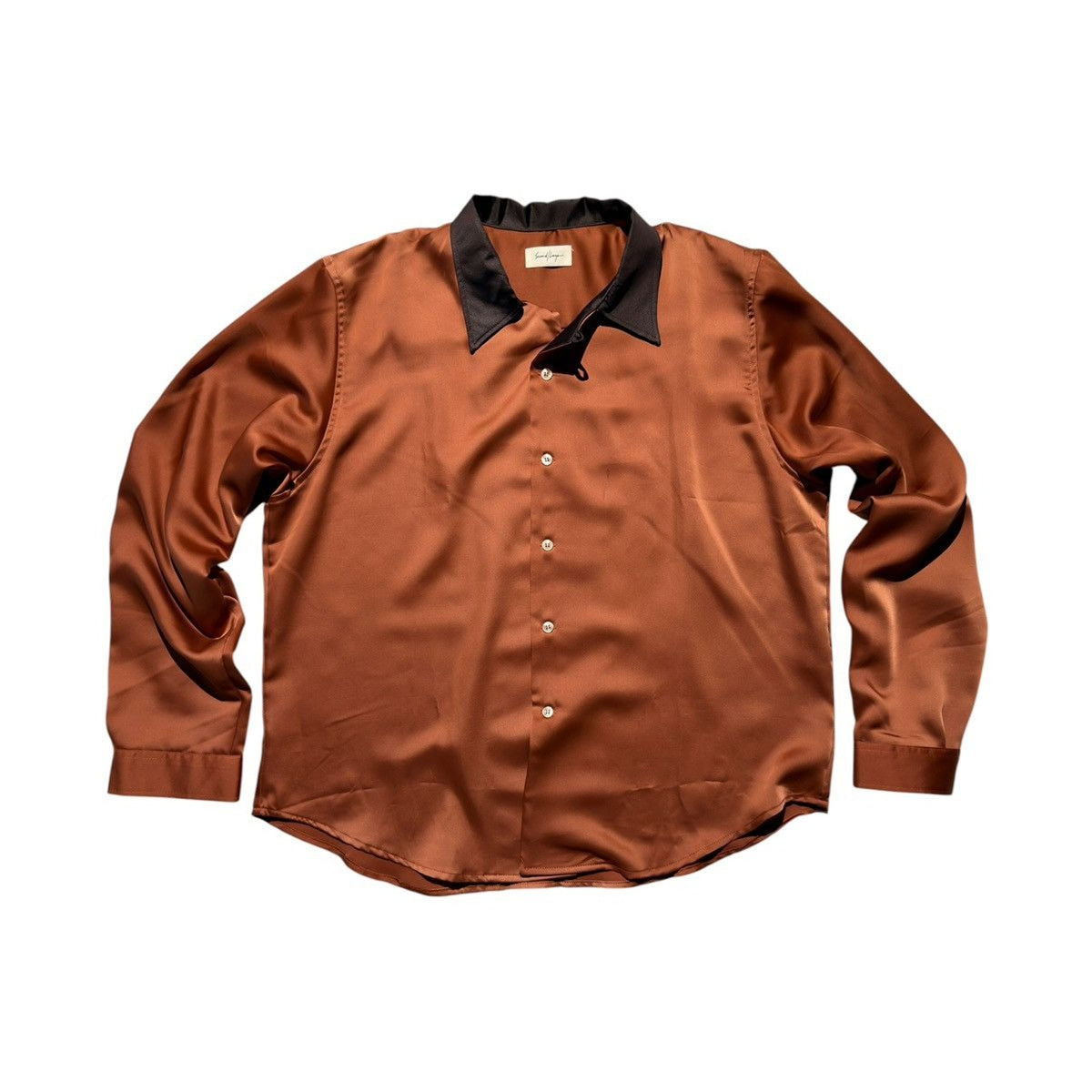 Silky boxy button down