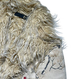 Oriental garden shaggy fur coat
