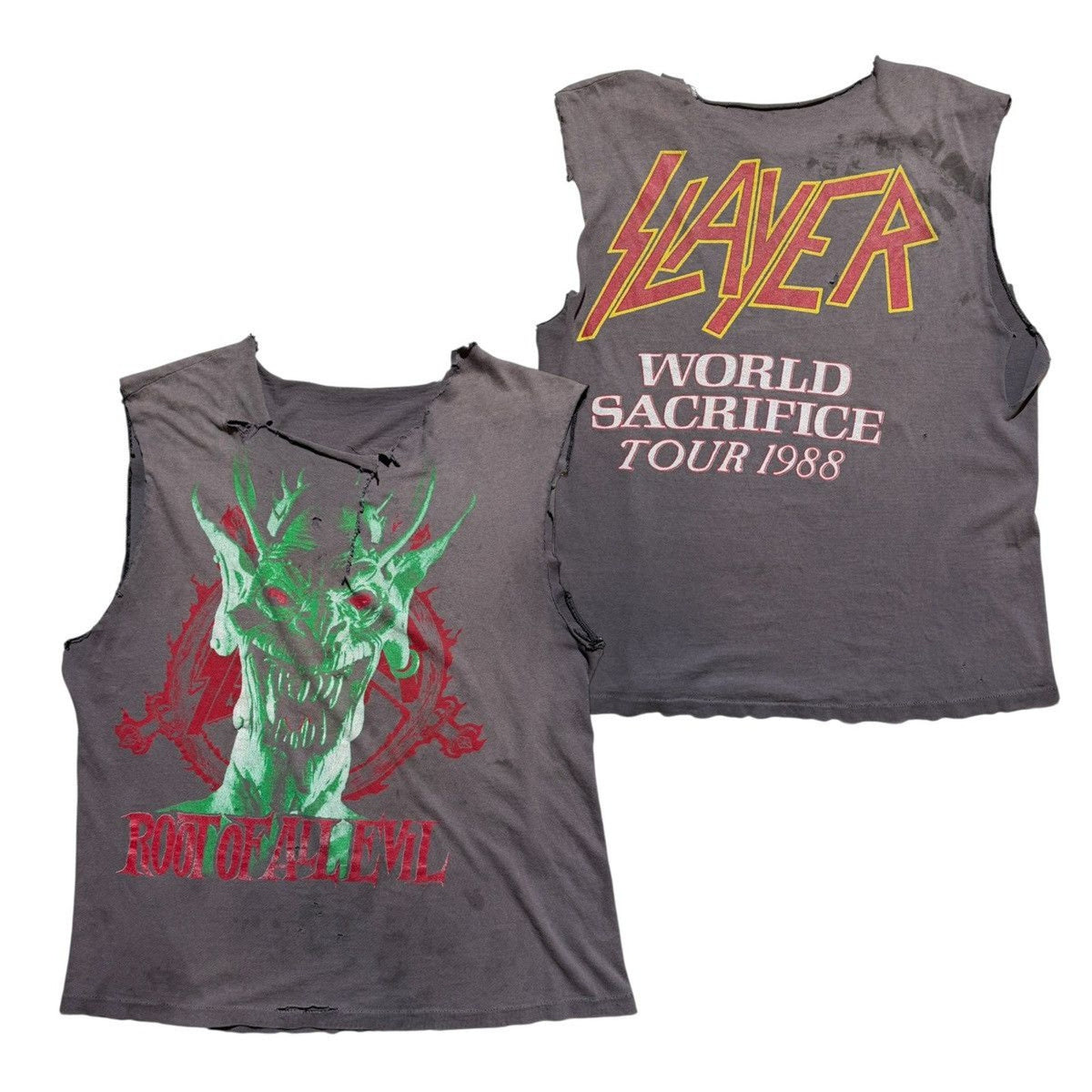 1988 SLAYER world sacrifice tour tee