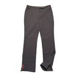 flared zip trouser