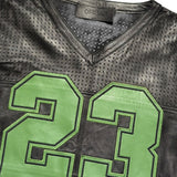 Natlover leather mesh jersey
