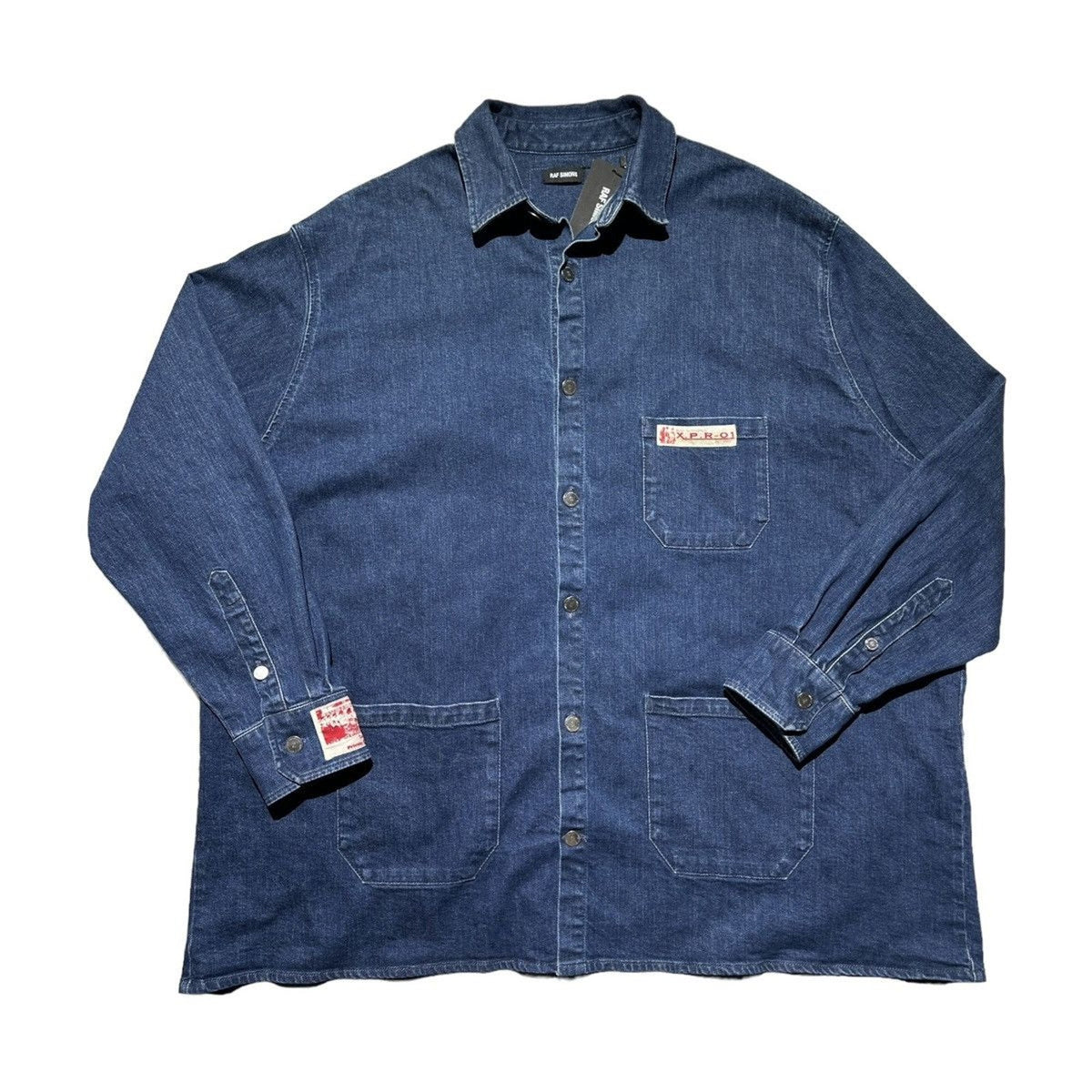 MEGA Oversized Denim carpenter RS Patch shirt