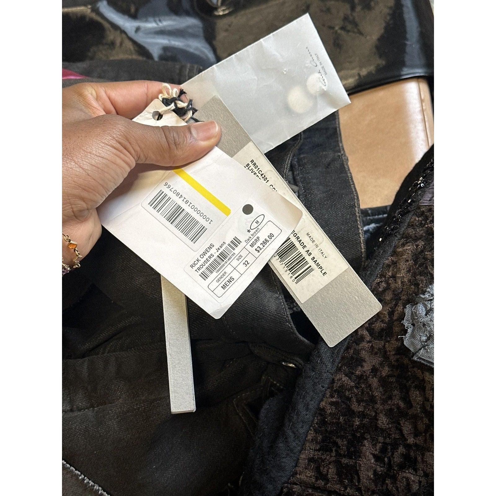 SS23 Sample paneled flare denim