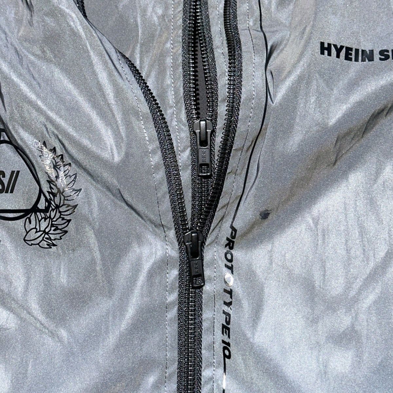 3M reflective double zippered bomber