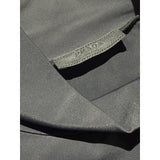 Tech fabric stretch logo neck top