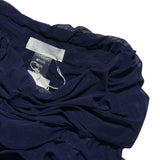 Di petsa “Wet” look one shoulder crop top