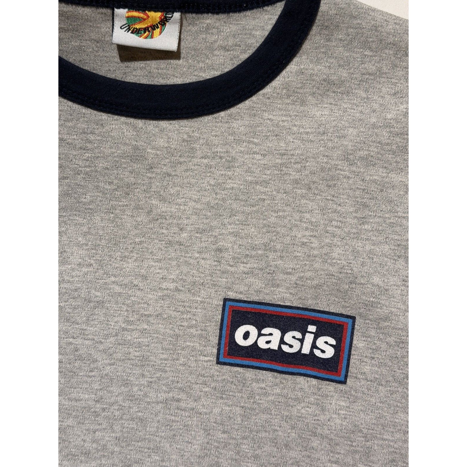 1996 oasis band promo ringer tee