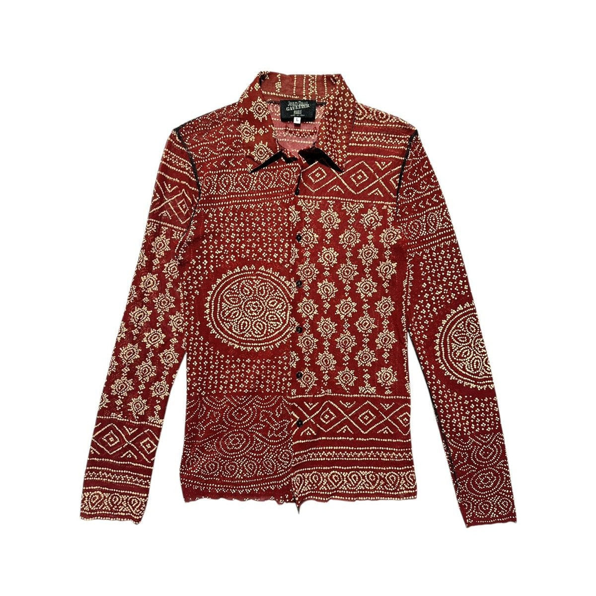 Tribal button down top