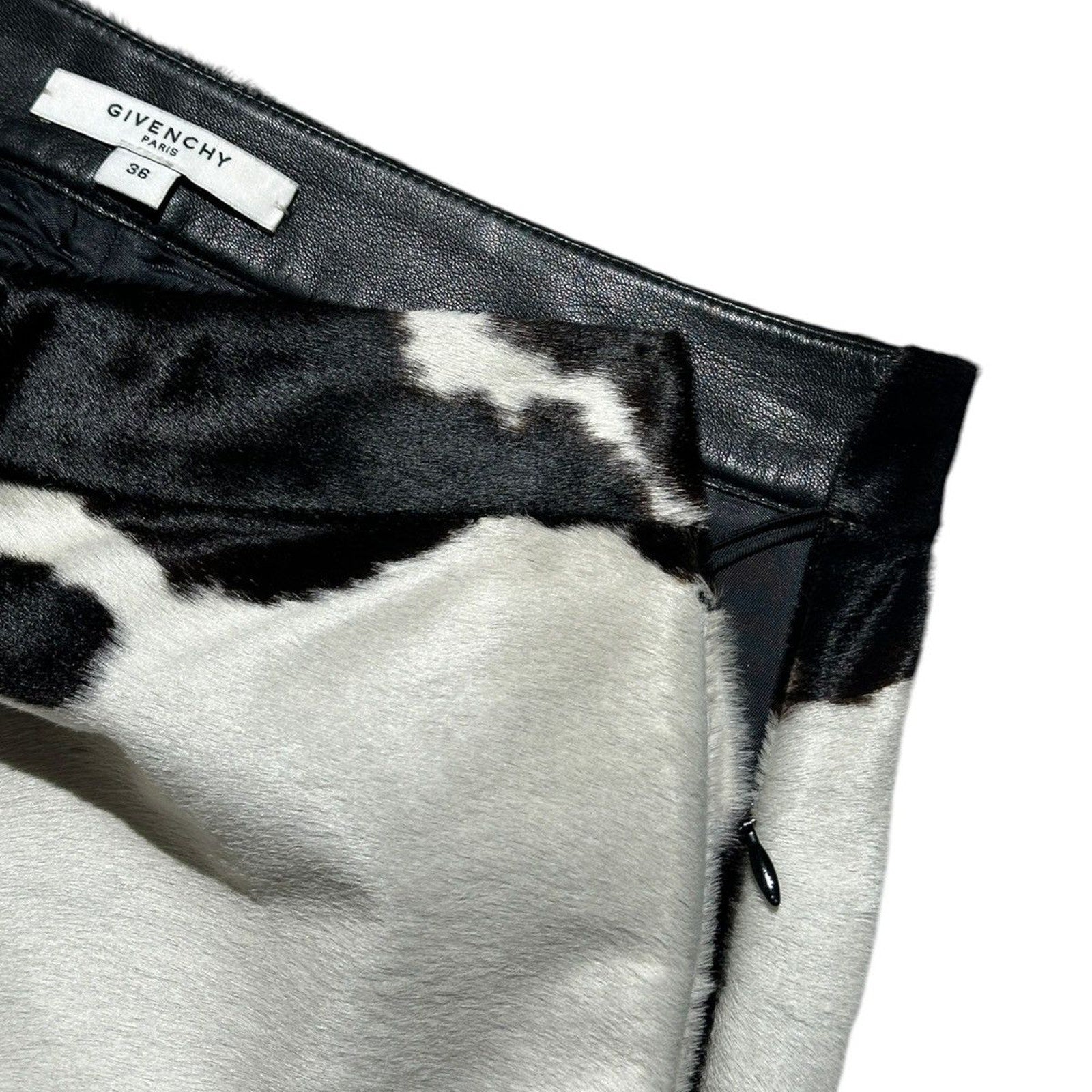 Calfskin Fur Cow print pant