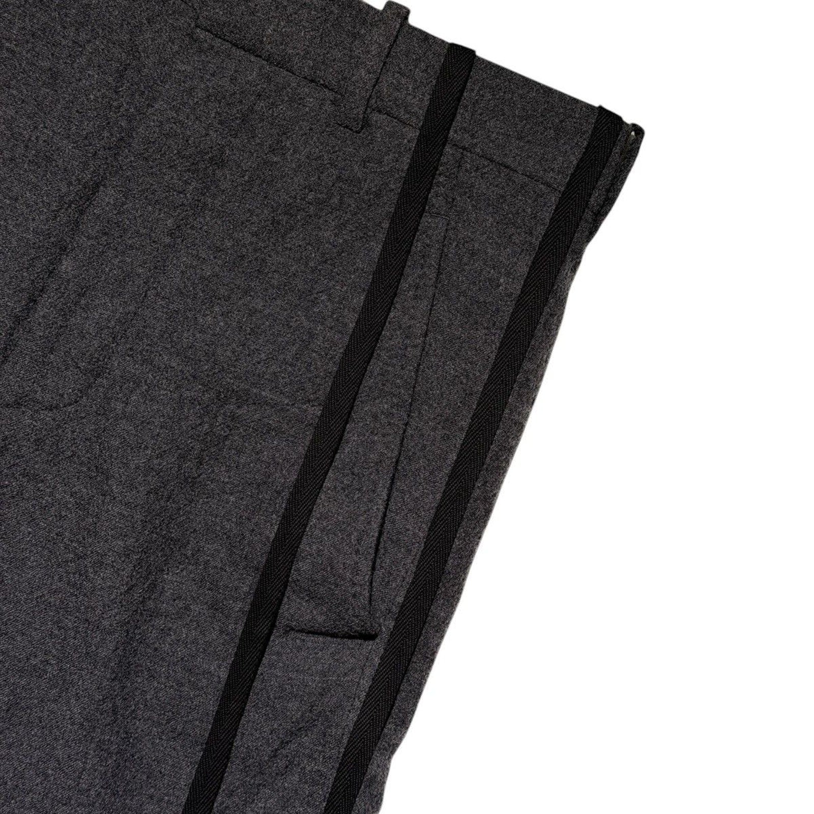 Wool wide leg strap pant bonne belinda
