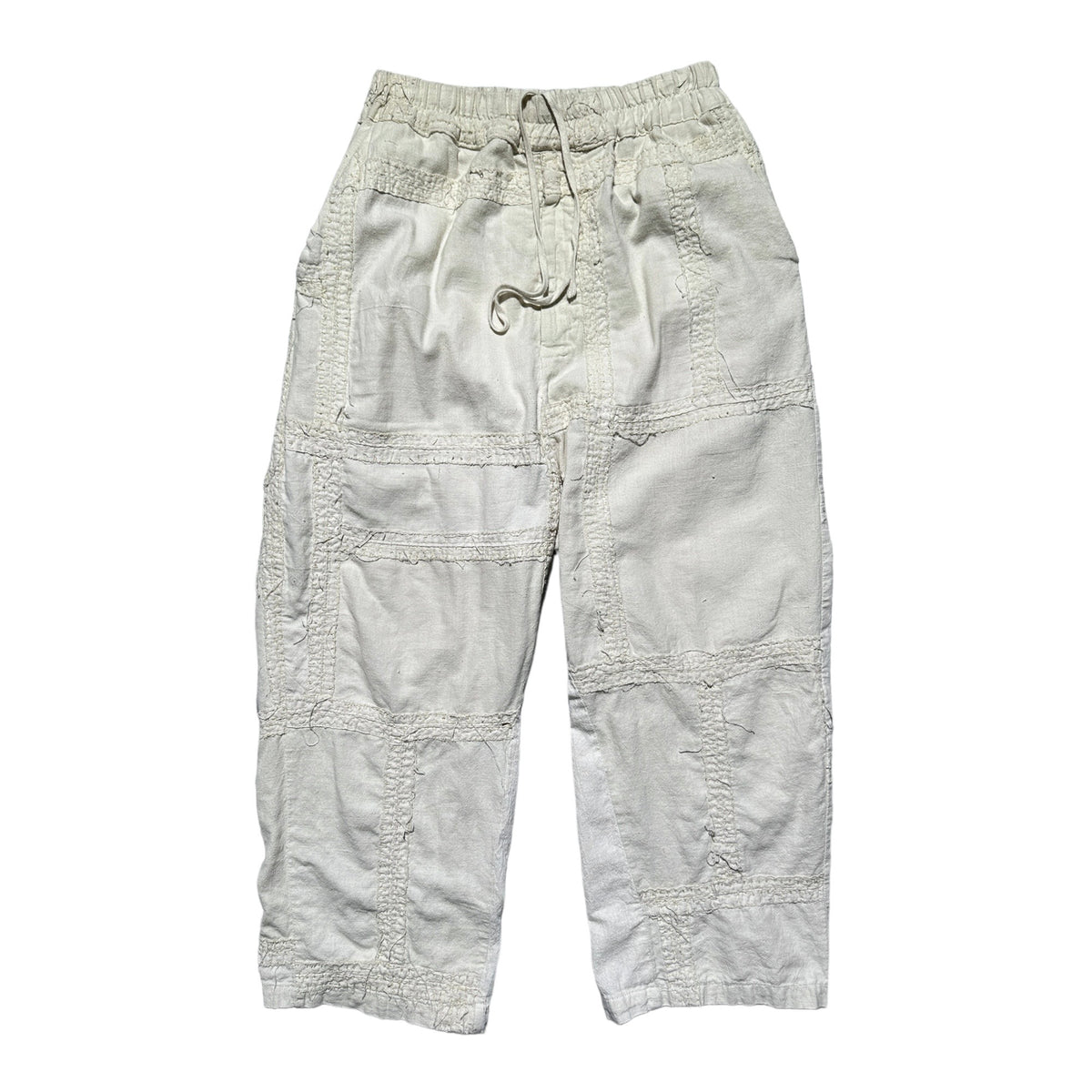 Patchwork shashiko boro pant