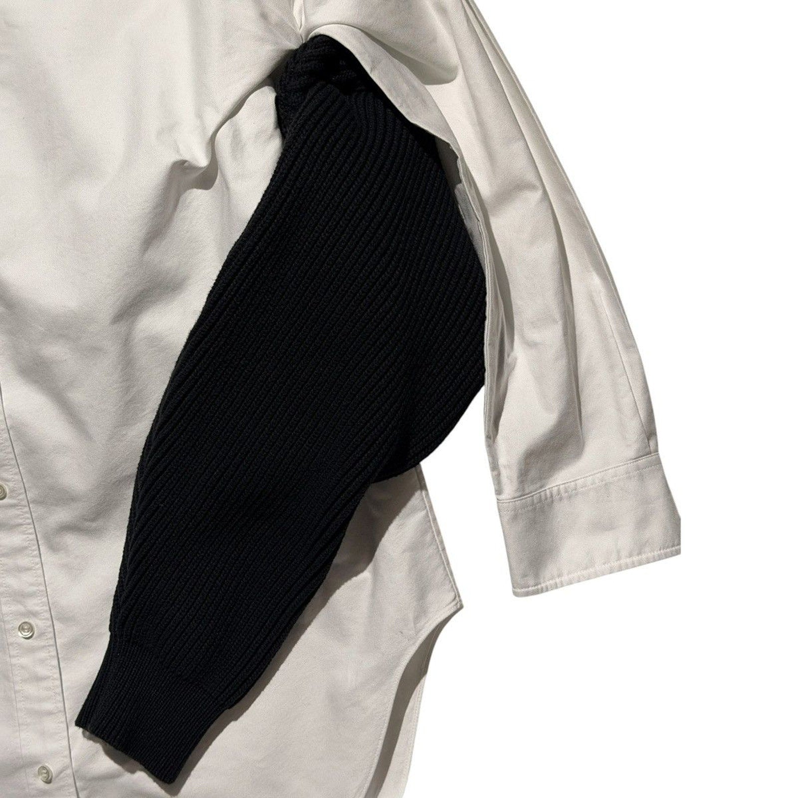 Double arm knit button down