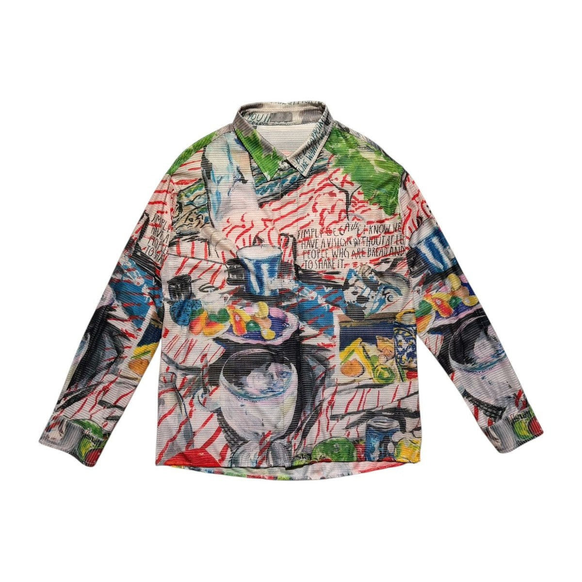 Raymond Pettibon limited edition mesh button down
