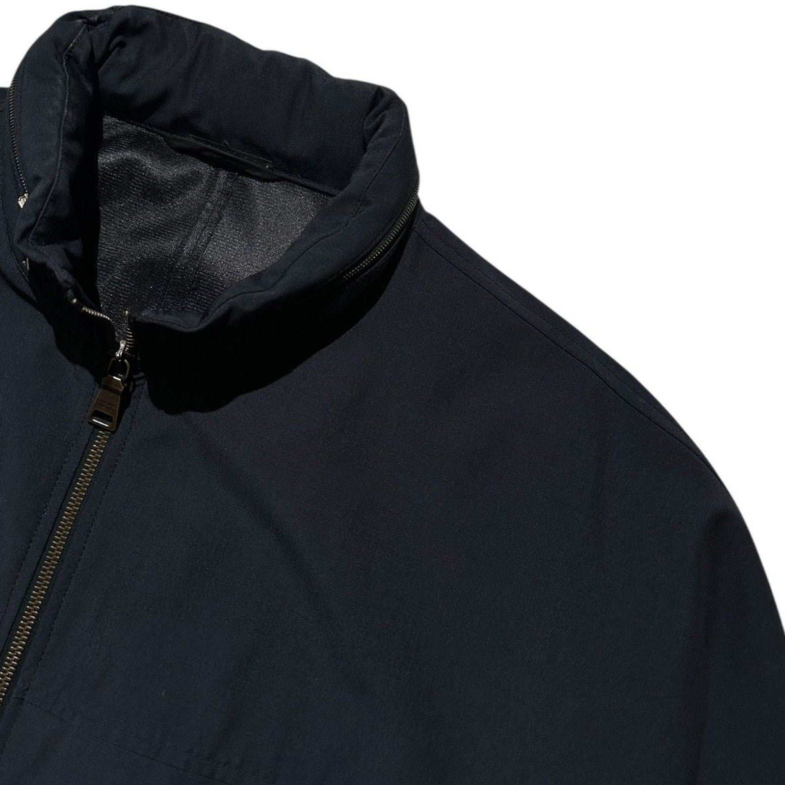 2008 paneled hooded zip up nylon jacket
