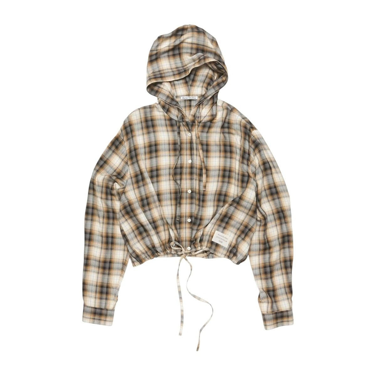 SS25 Hooded plaid overshirt