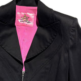 1980s Body contour zip jacket