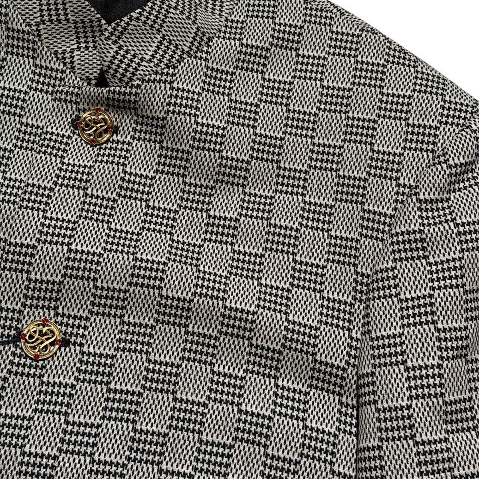 LV micro damier houndstooth officer jacket