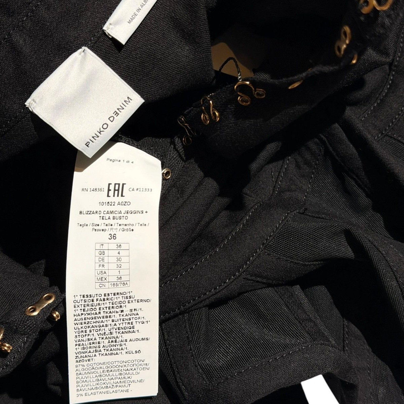 Cropped Corset button down
