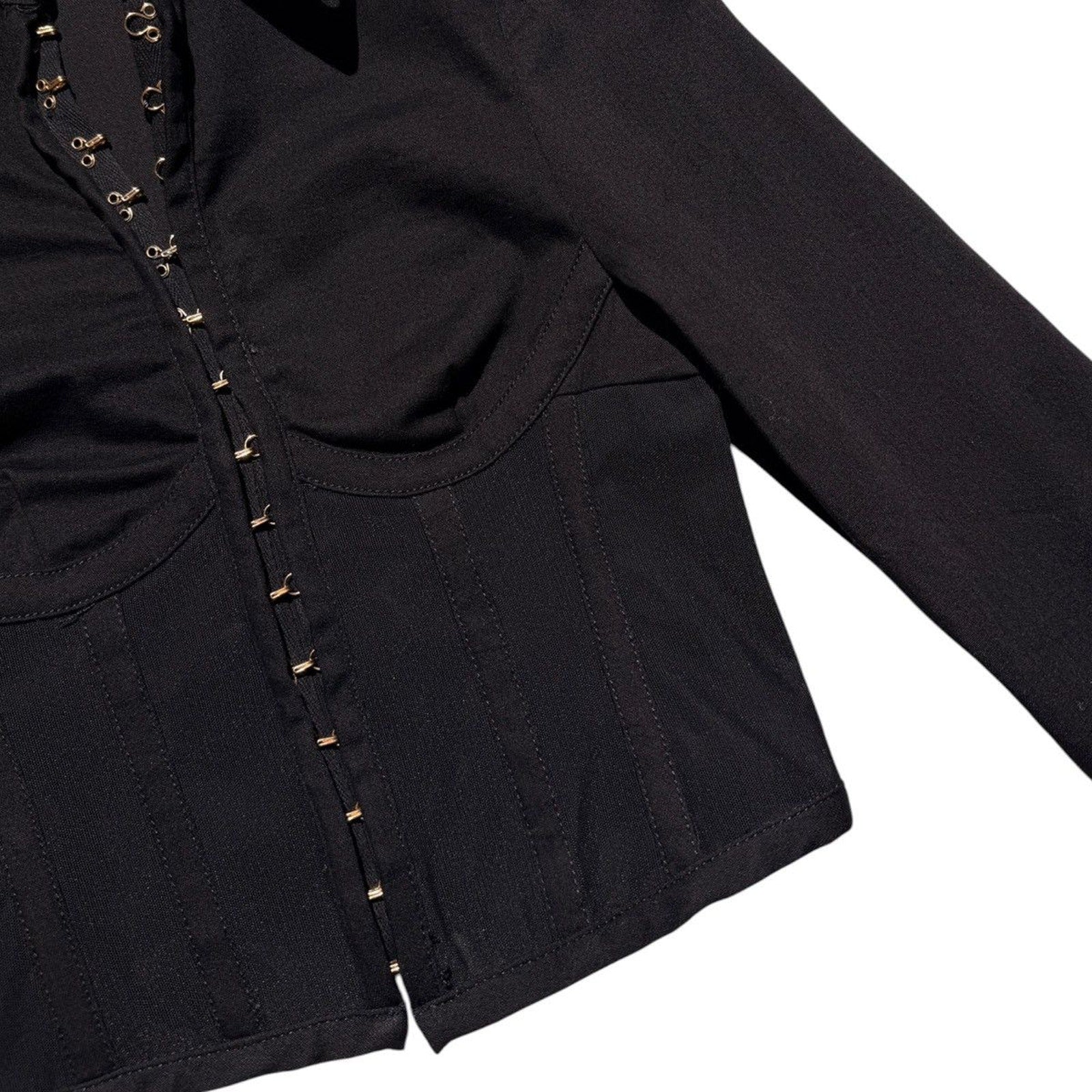 Cropped Corset button down
