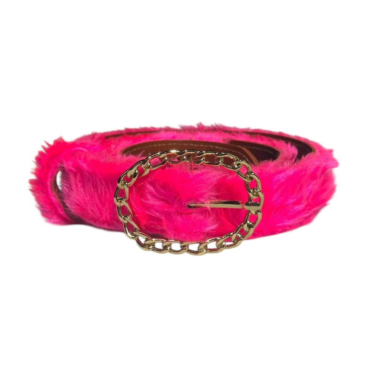 Furry Chain link buckle belt