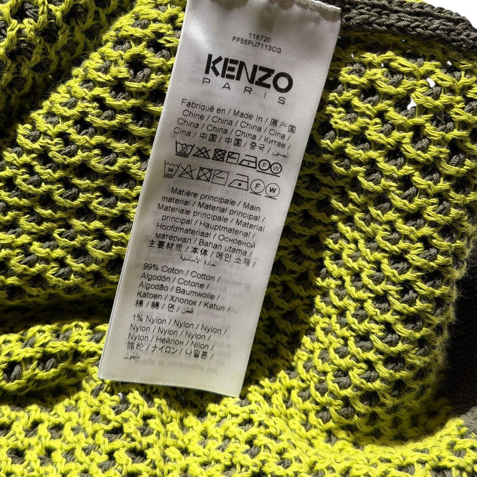 Open knit mesh polo shirt