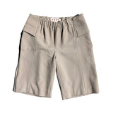 Adjustable waist Bermuda shorts