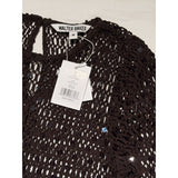 Walter baker Crochet knit sequin maxi dress