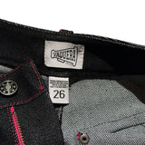 Contrast stitch denim