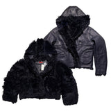 Fur Shearling leather reversible jacket