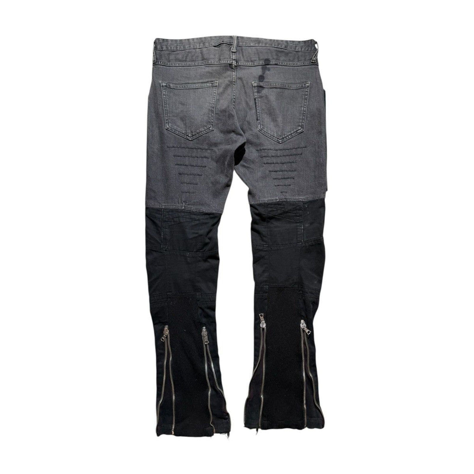 Mixed media patchwork denim