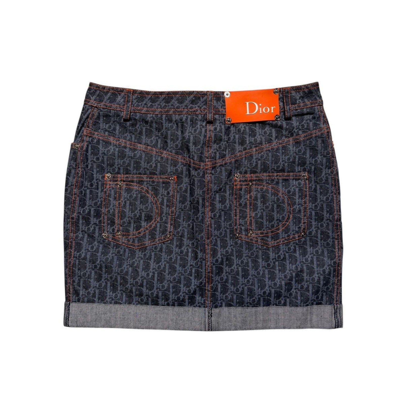 SS06 Flight monogram denim skirt