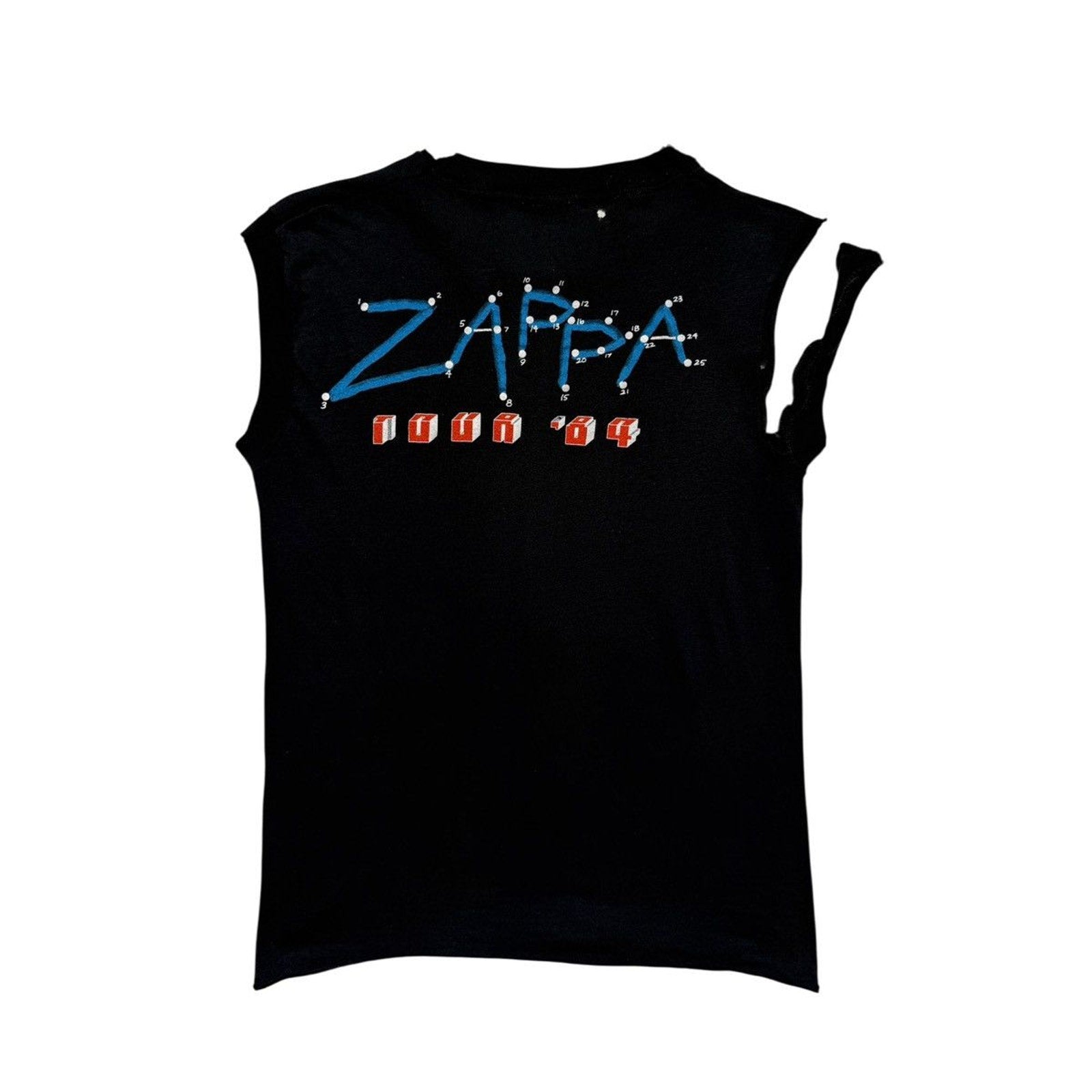 1984 Frank Zappa warning tour tee