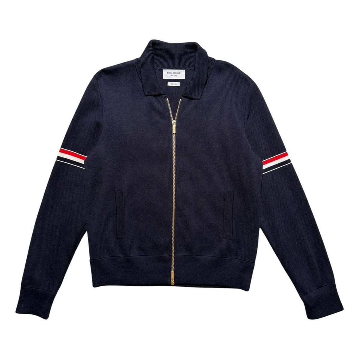 RWB stripe zipped jacket