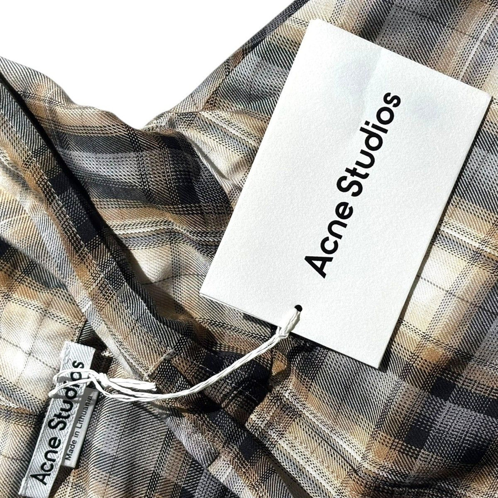 SS25 Hooded plaid overshirt
