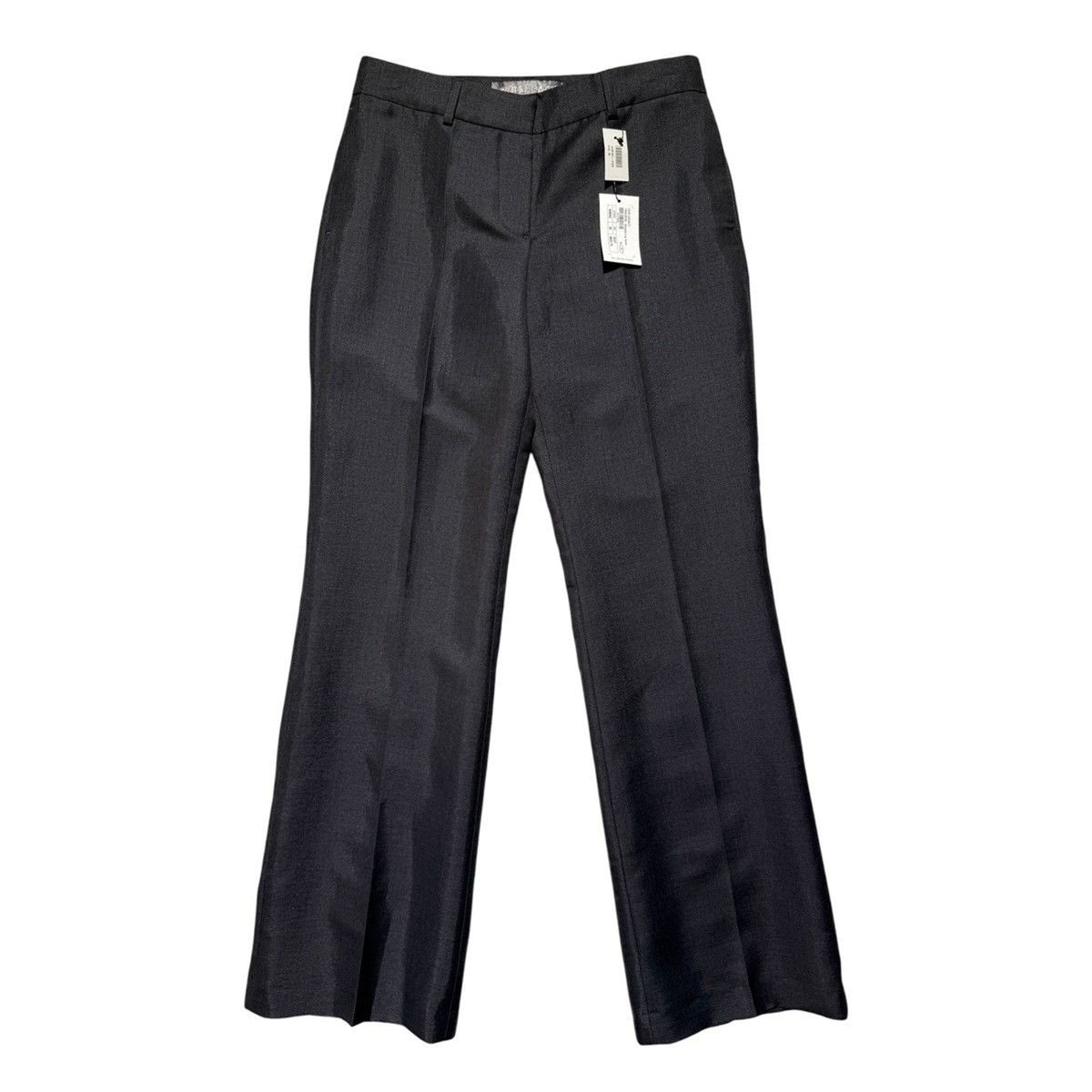 Wool subtle gloss trouser