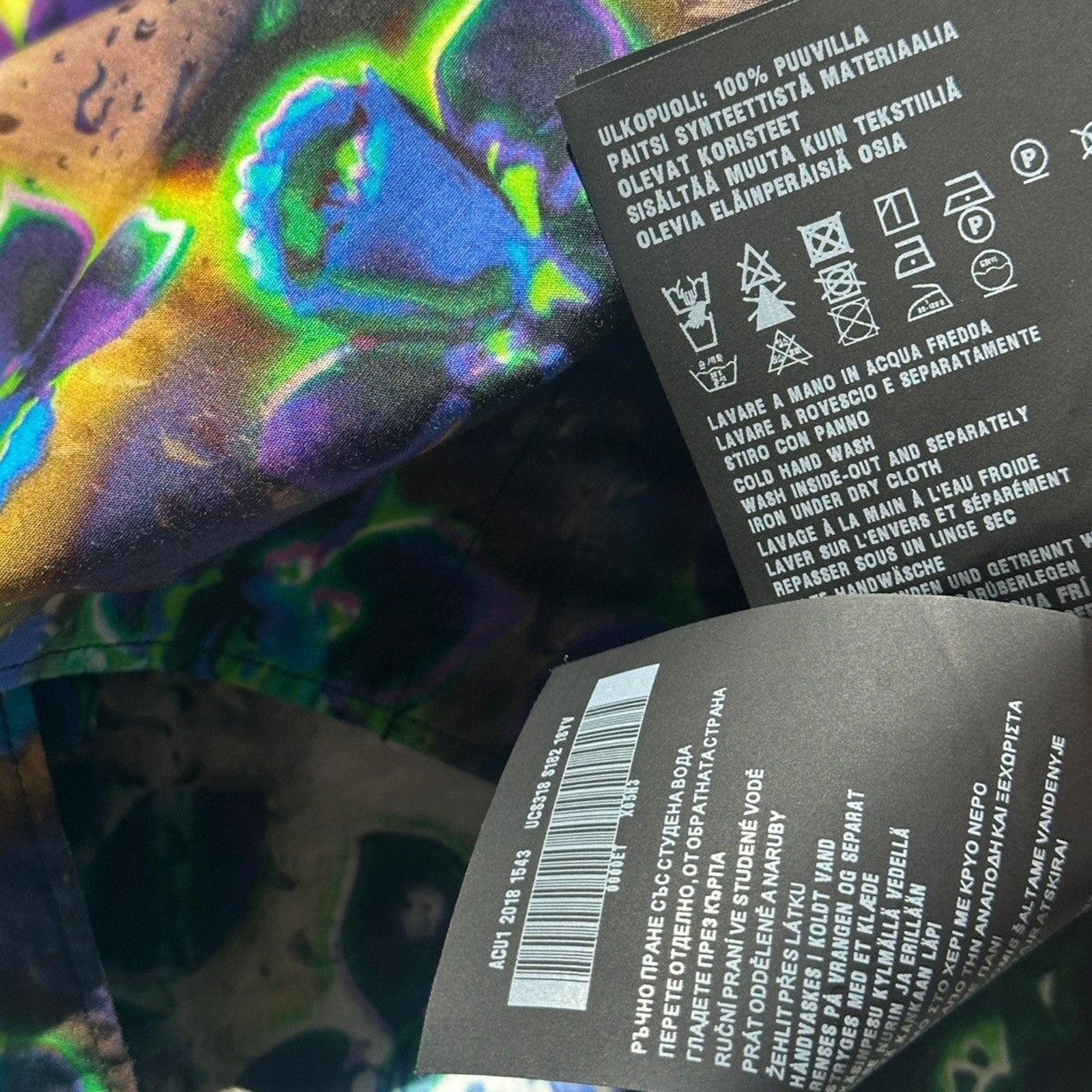 Psychedelic floral button-down