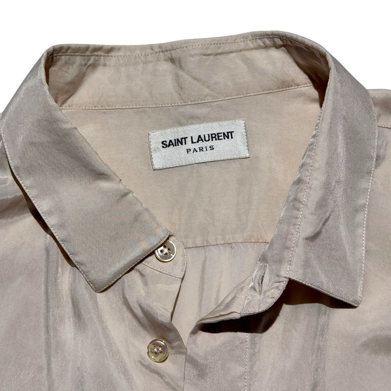 Cupro silk like button down