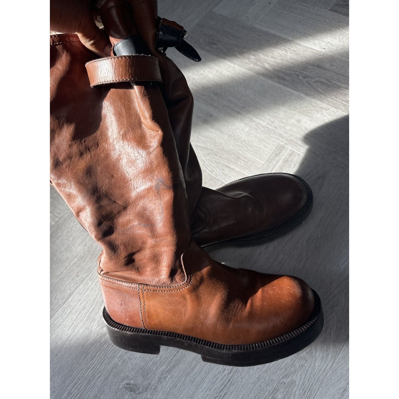 Convertible lamb fur shearling boot