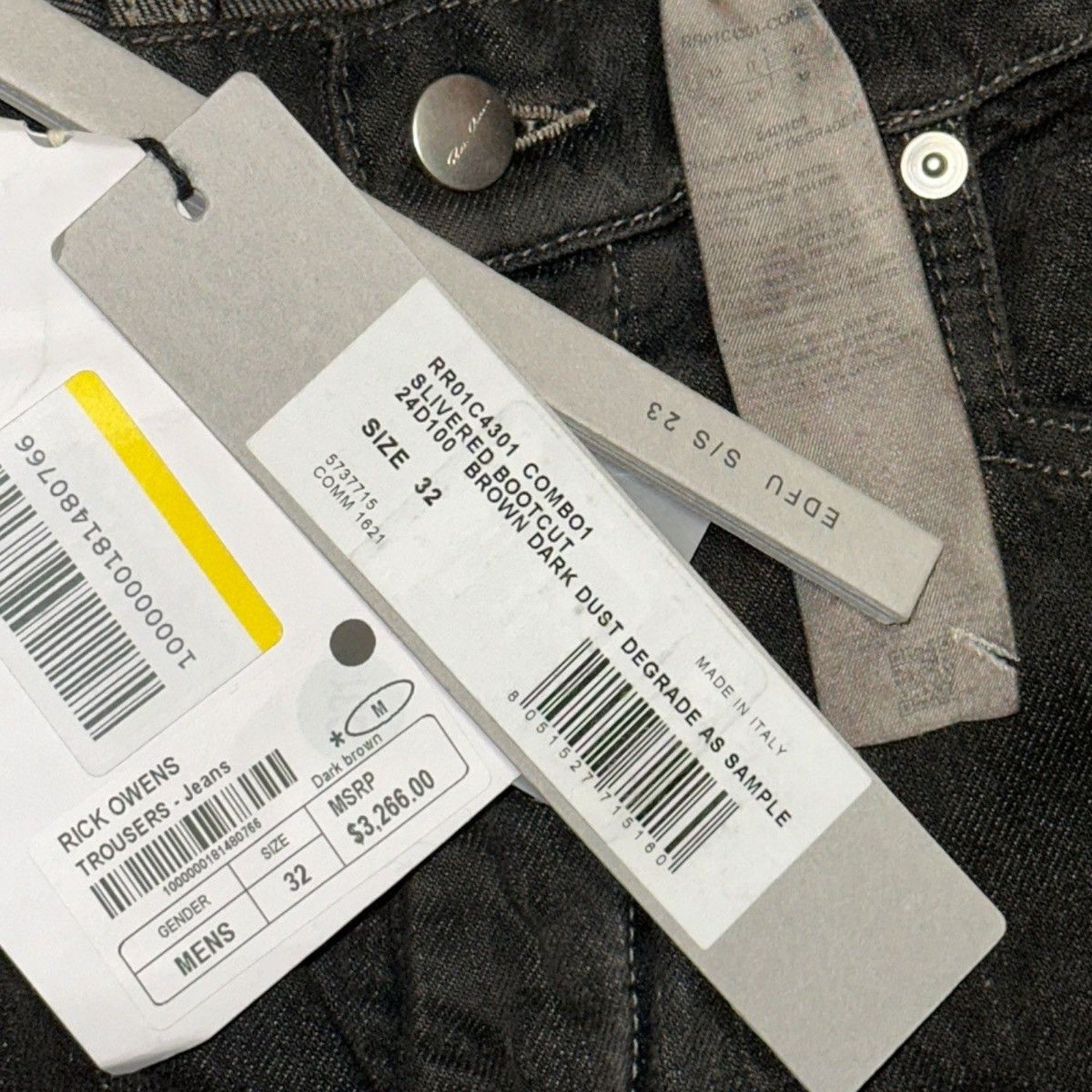 SS23 Sample paneled flare denim