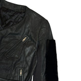 Mink Bondage leather jacket