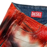 Runway de smiley mouth coated miniskirt