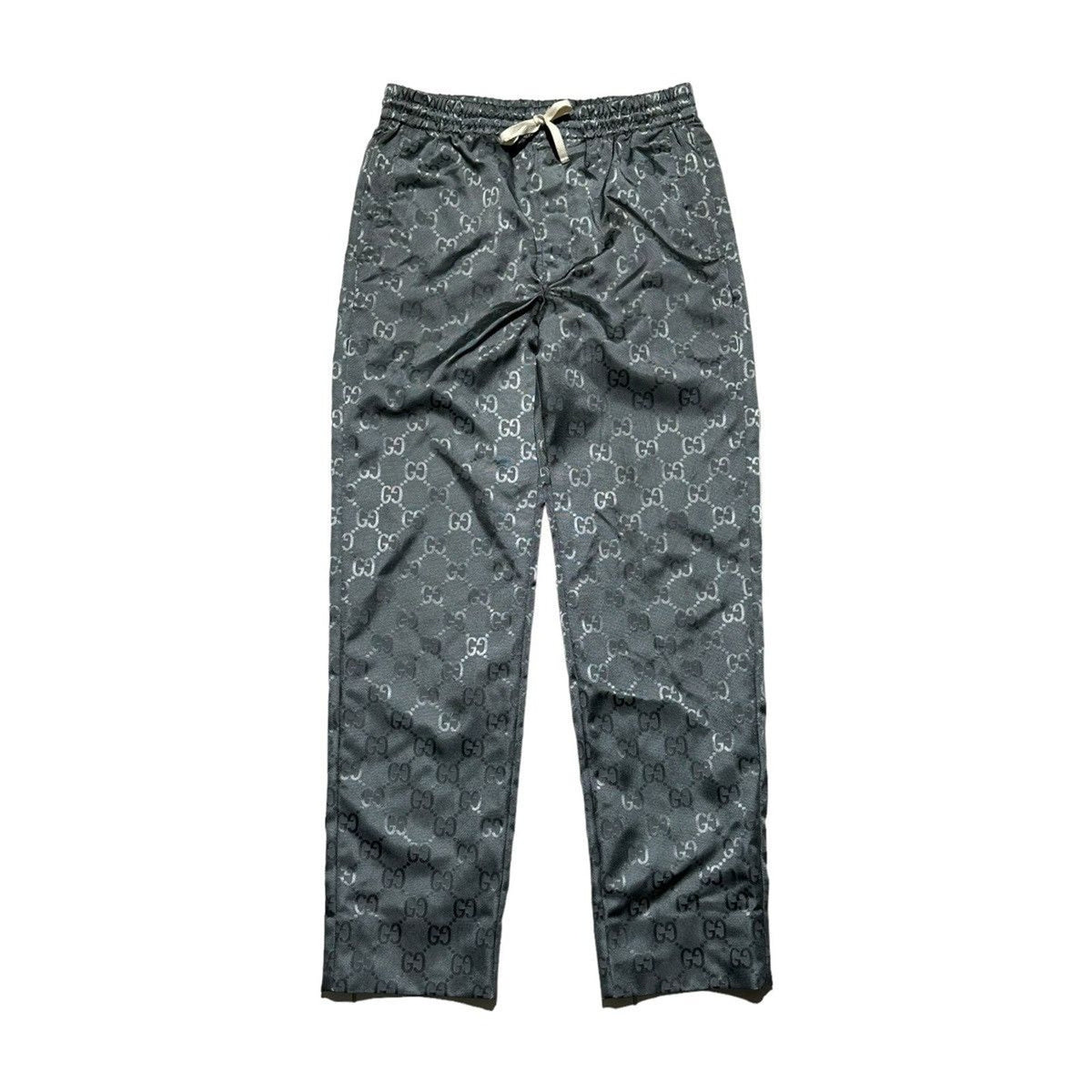 Adjustable Monogram logo jacquard pants